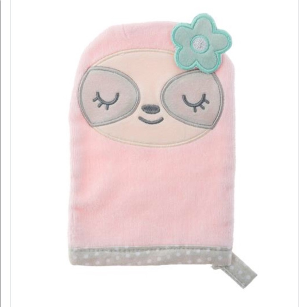 SLOTH BABY  BATH MITT BY STEPHEN JOSEPH—-super cute